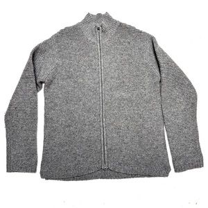 Vintage Gap 100% Wool Sweater Zip Men Sz S